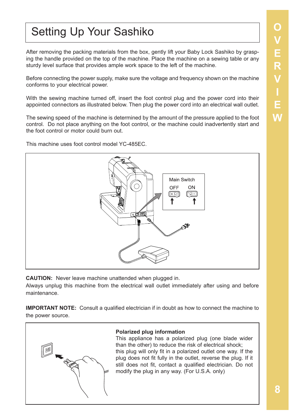 Setting up your sashiko | Baby Lock Sashiko 2 (BLQK2) Instruction and Reference Guide User Manual | Page 9 / 42
