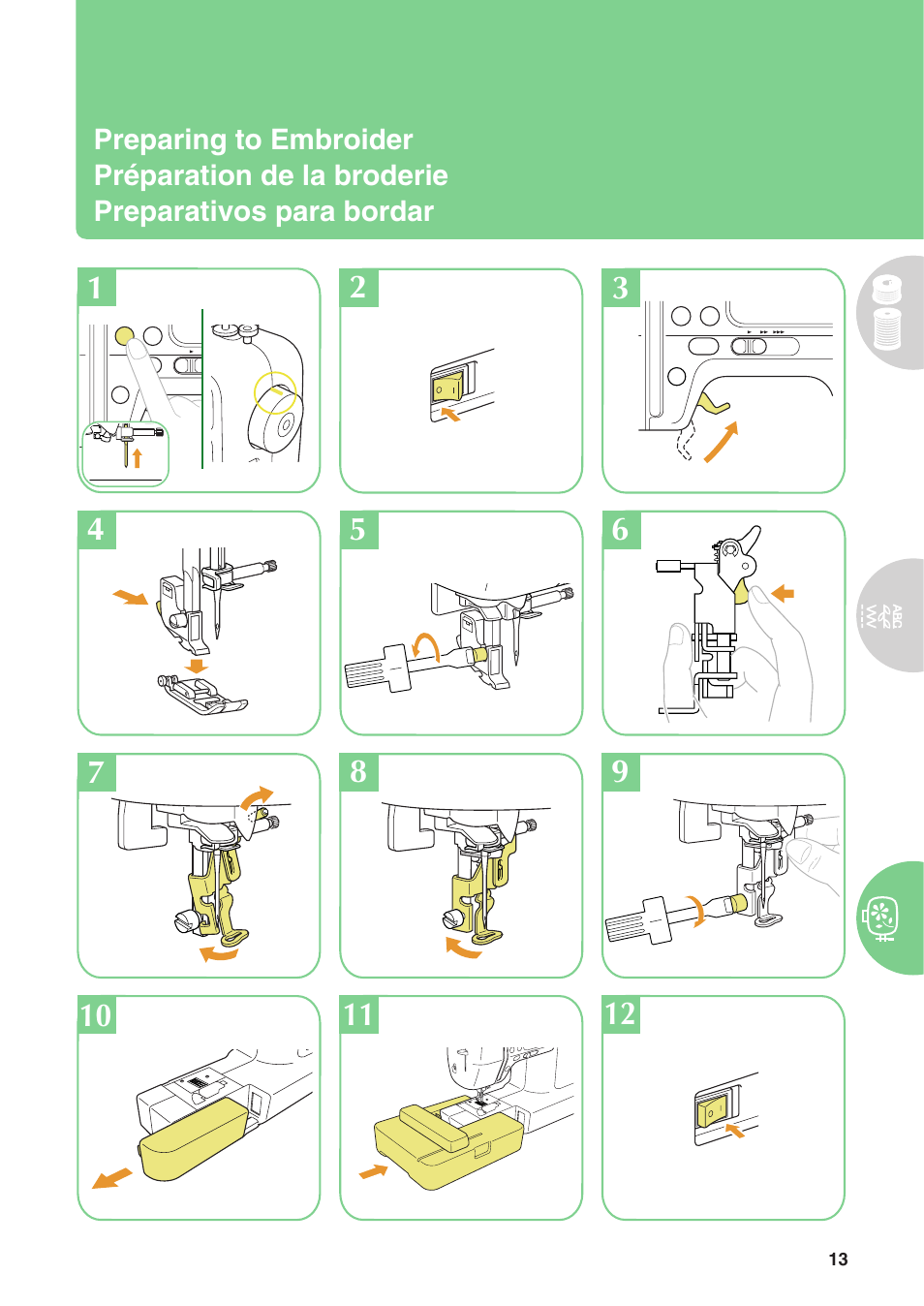 Baby Lock Sofia 2 (BL137A2) Quick Reference Guide User Manual | Page 15 / 36