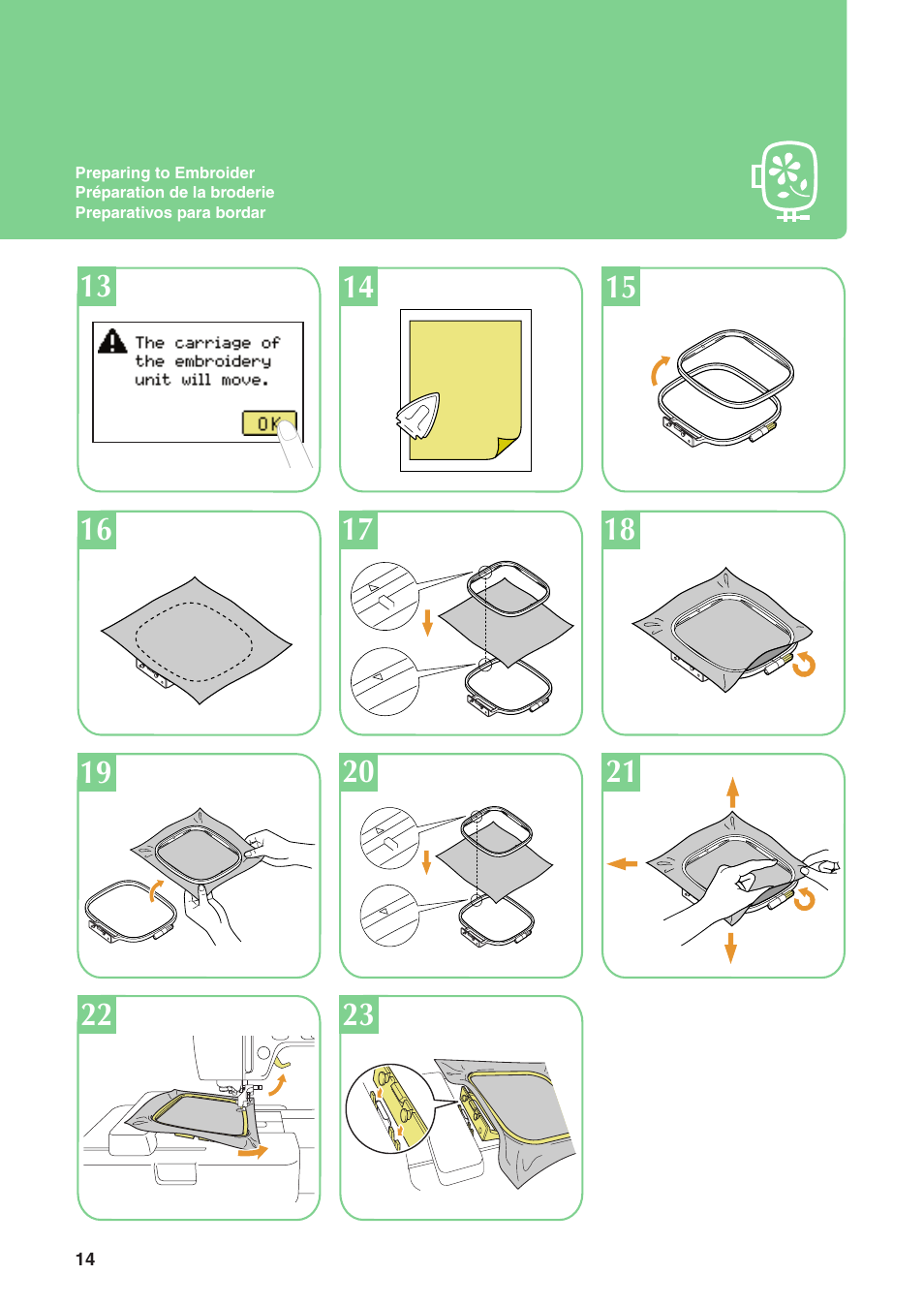Baby Lock Sofia 2 (BL137A2) Quick Reference Guide User Manual | Page 16 / 36