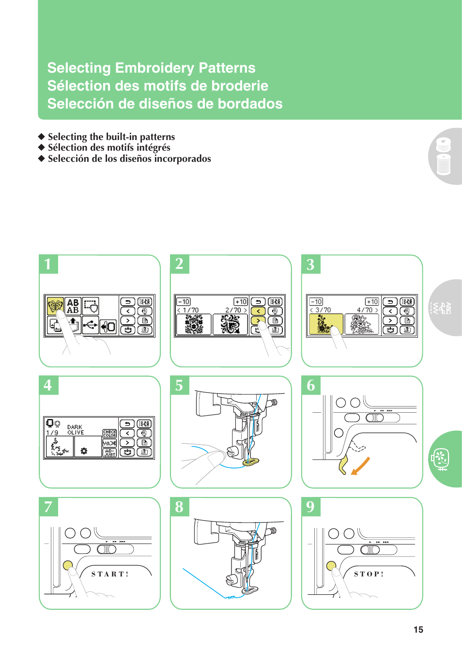 Baby Lock Sofia 2 (BL137A2) Quick Reference Guide User Manual | Page 17 / 36