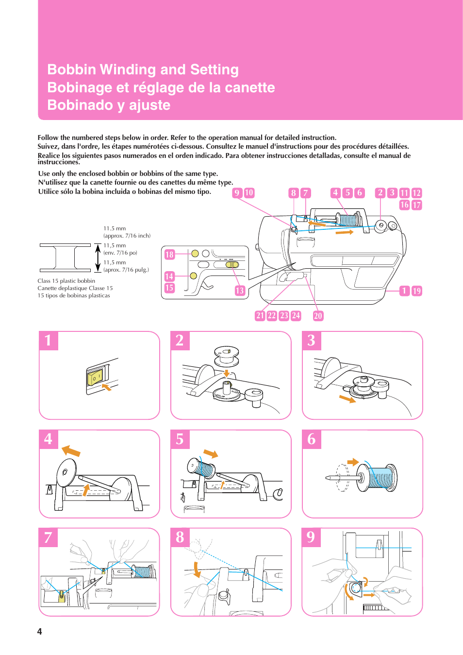 Baby Lock Sofia 2 (BL137A2) Quick Reference Guide User Manual | Page 6 / 36