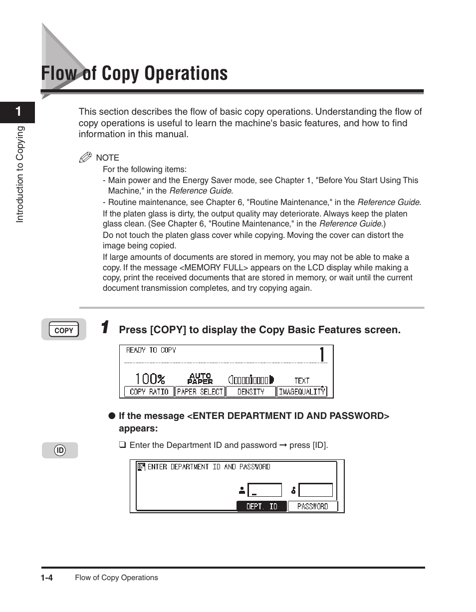 Flow of copy operations, Flow of copy operations -4 | Canon ImageCLASS 2300 User Manual | Page 13 / 104