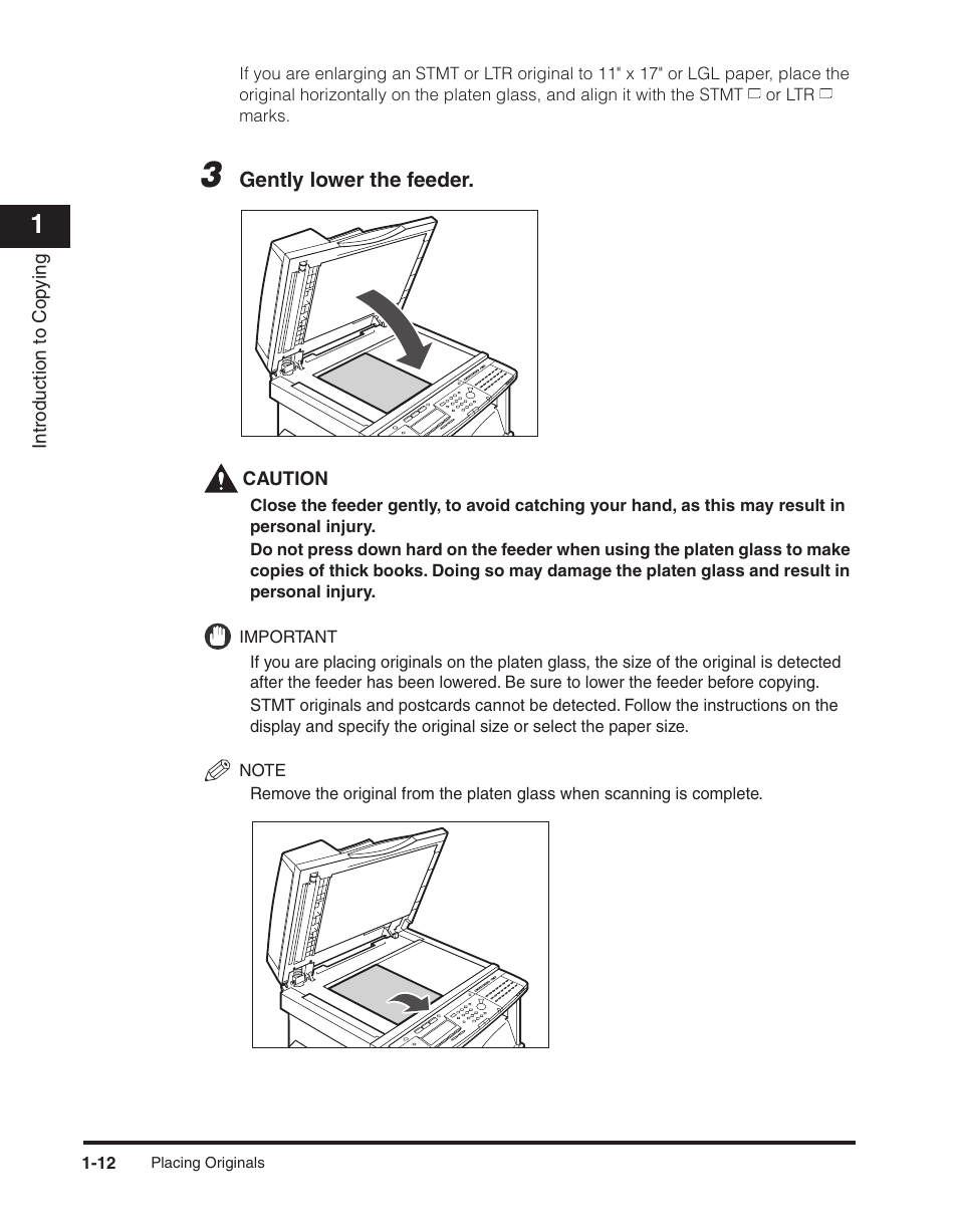 Gently lower the feeder | Canon ImageCLASS 2300 User Manual | Page 21 / 104