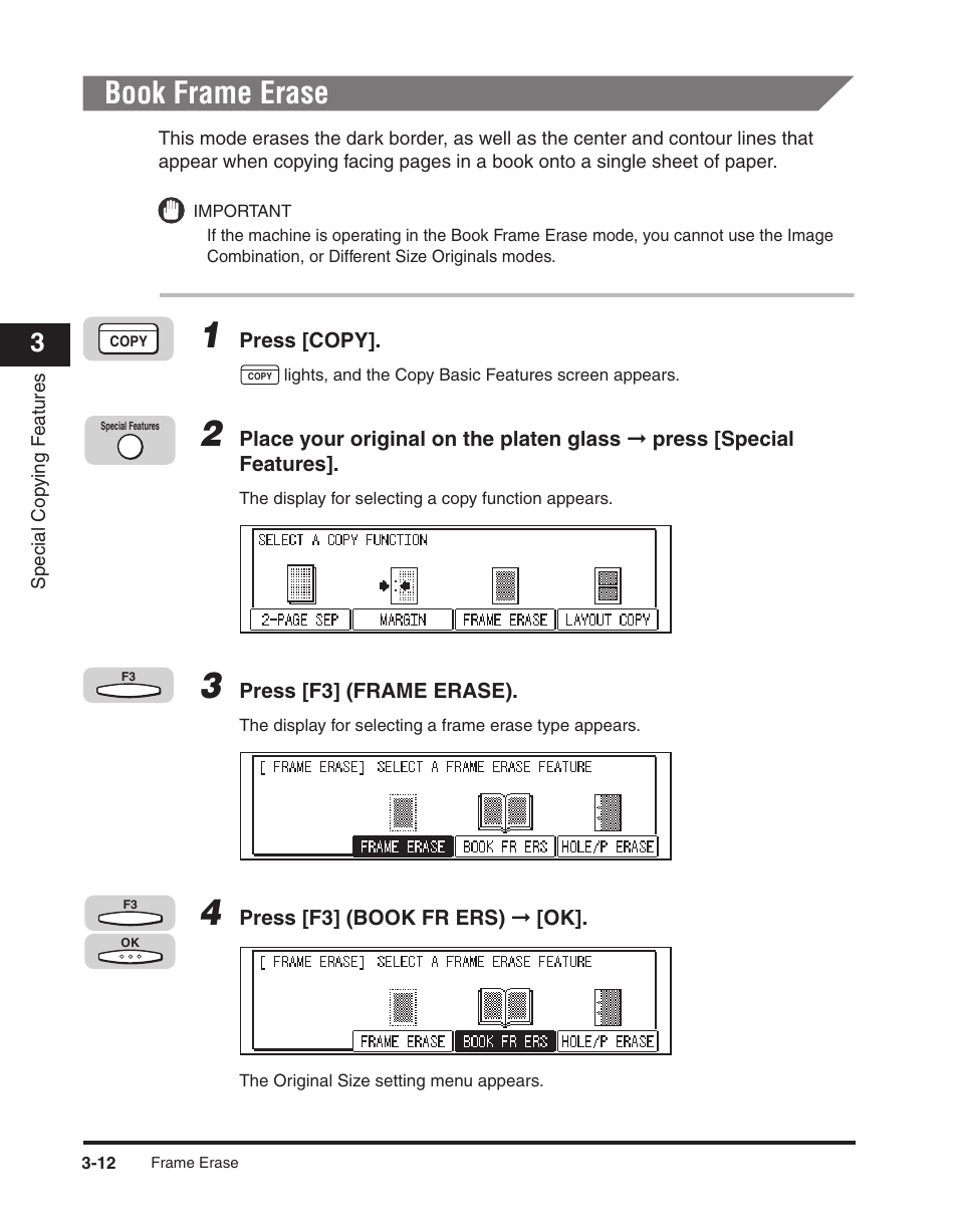 Book frame erase, Book frame erase -12 | Canon ImageCLASS 2300 User Manual | Page 65 / 104