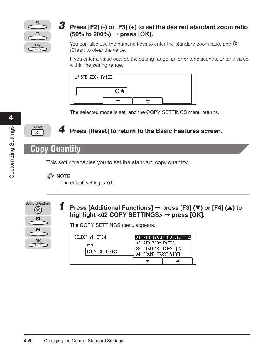Copy quantity, Copy quantity -6 | Canon ImageCLASS 2300 User Manual | Page 83 / 104
