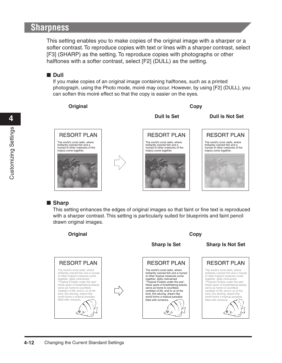 Sharpness, Sharpness -12, Sharpness," on p | Canon ImageCLASS 2300 User Manual | Page 89 / 104