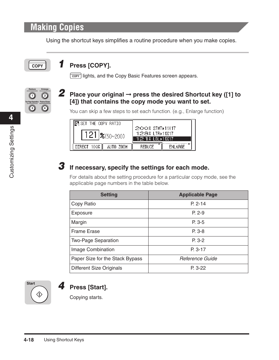 Making copies, Making copies -18 | Canon ImageCLASS 2300 User Manual | Page 95 / 104