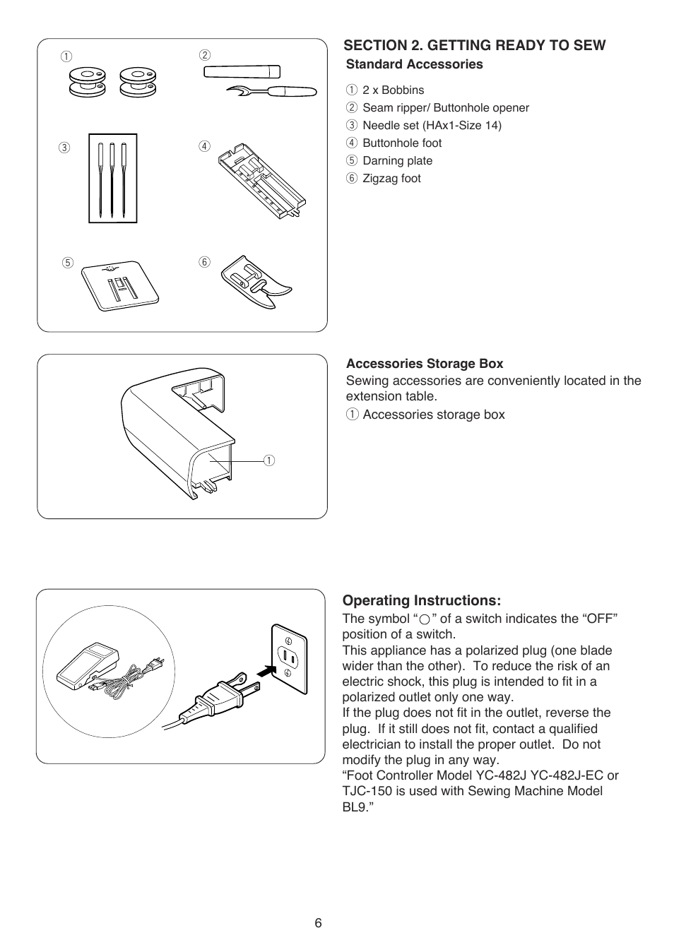 Baby Lock BL9 (BL9) Instruction and Reference Guide User Manual | Page 10 / 56