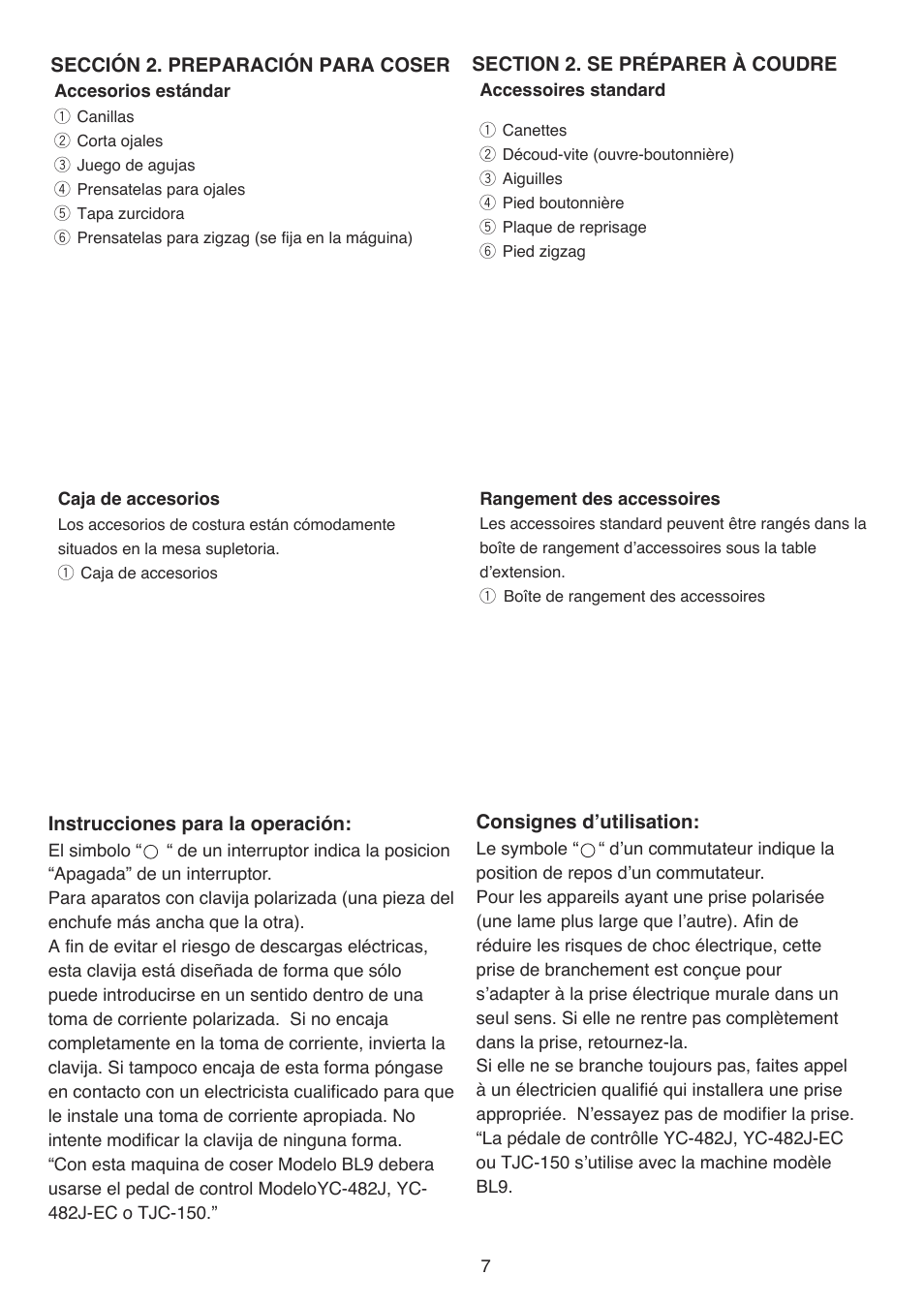 Baby Lock BL9 (BL9) Instruction and Reference Guide User Manual | Page 11 / 56