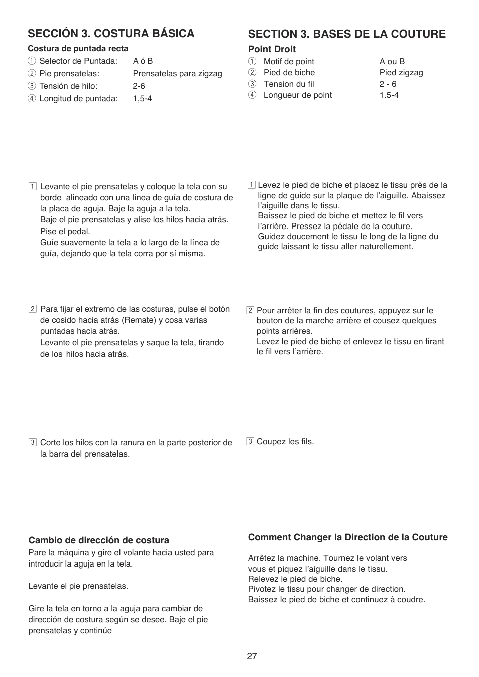 Sección 3. costura básica | Baby Lock BL9 (BL9) Instruction and Reference Guide User Manual | Page 31 / 56