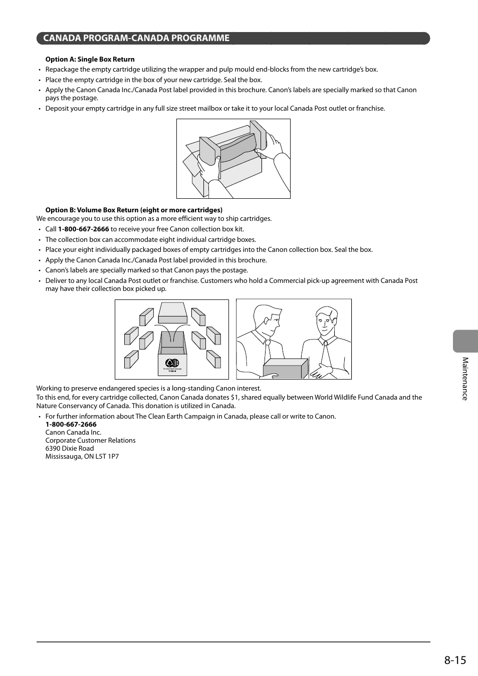 Canada program-canada programme | Canon ImageCLASS MF4570DN User Manual | Page 129 / 164