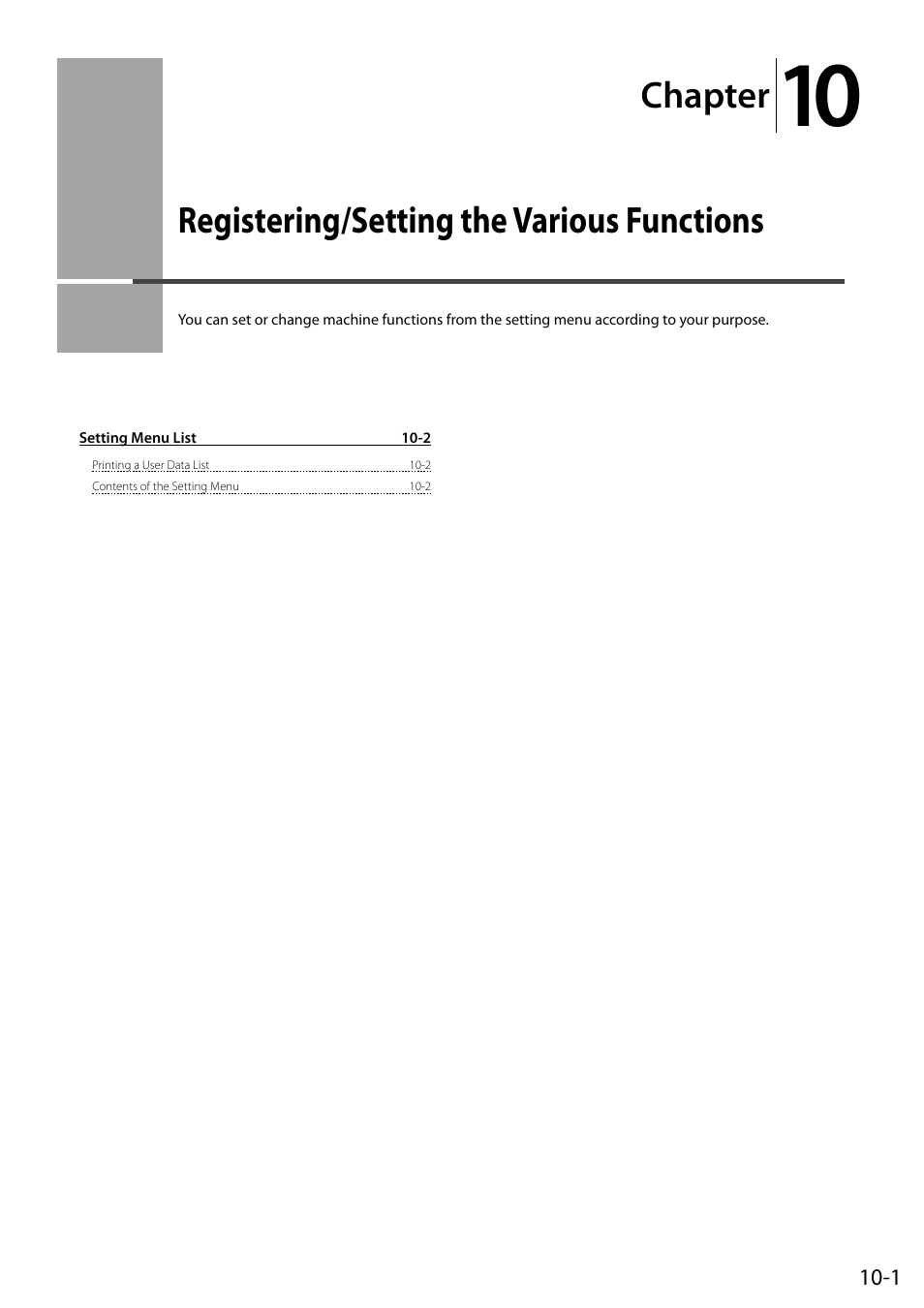 Registering/setting the various functions, Registering/setting the, Various functions | Chapter | Canon ImageCLASS MF4570DN User Manual | Page 151 / 164