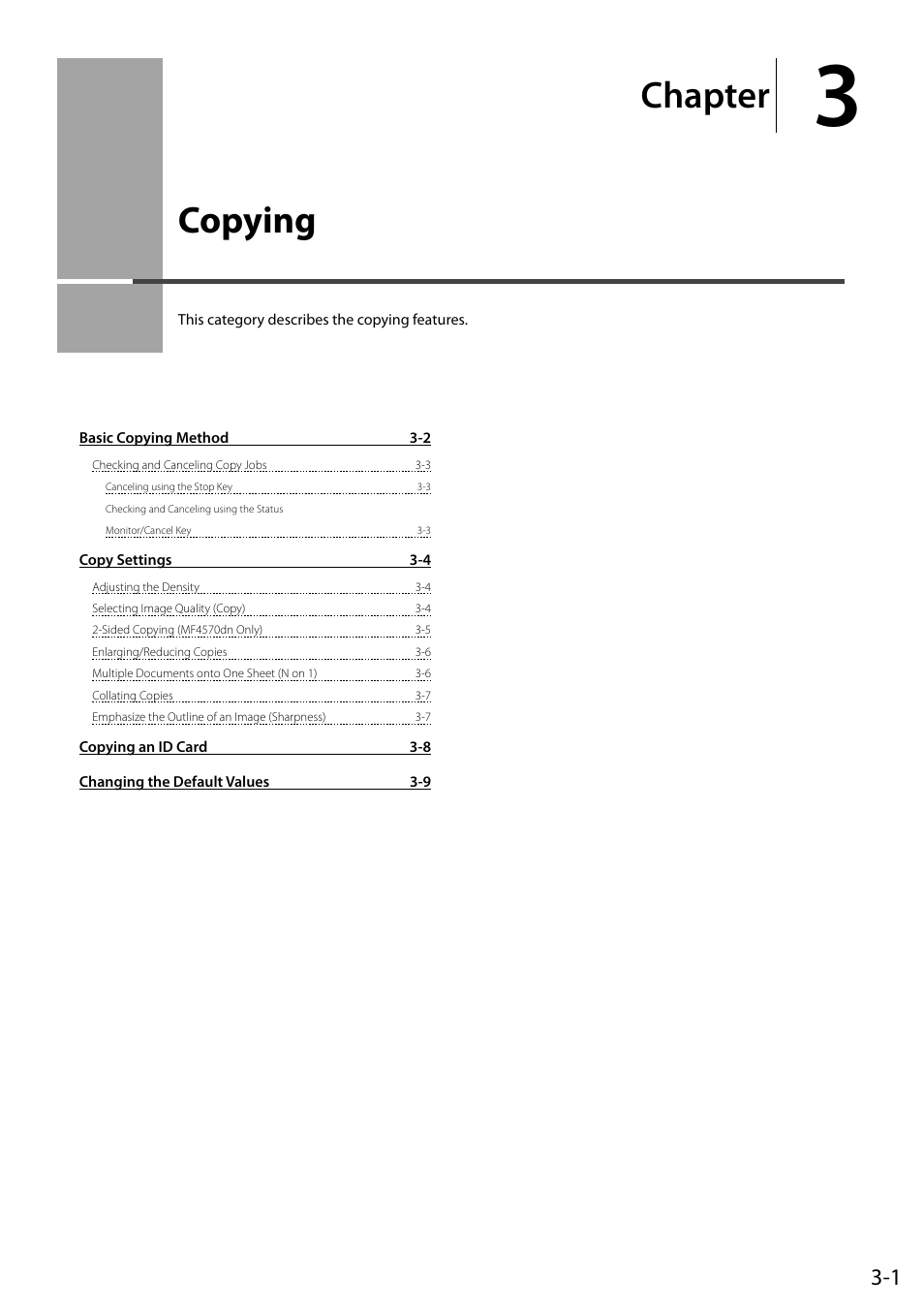 Copying, Chapter | Canon ImageCLASS MF4570DN User Manual | Page 55 / 164