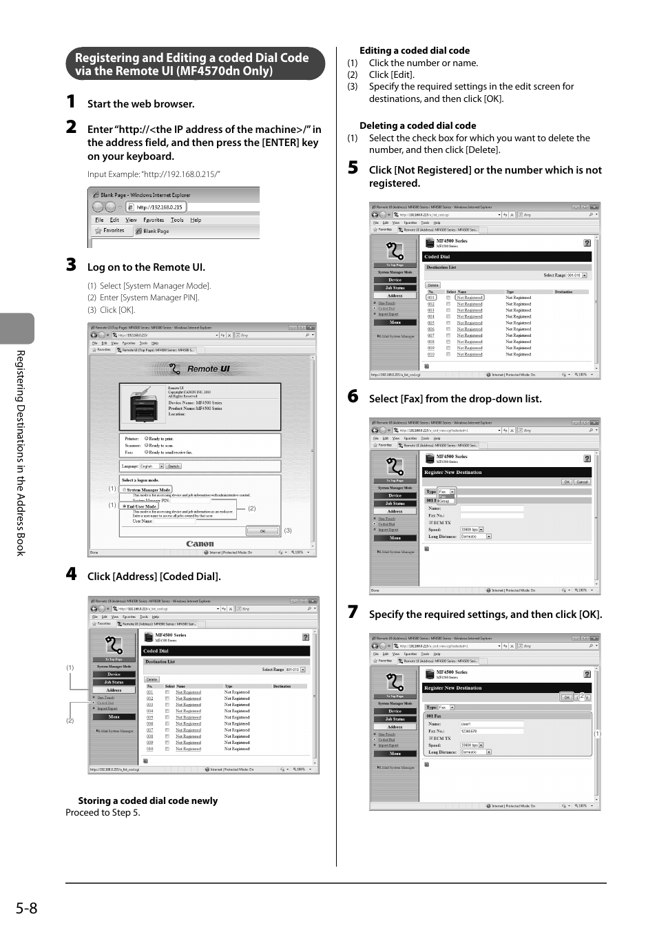 Mf4570dn only) | Canon ImageCLASS MF4570DN User Manual | Page 78 / 164