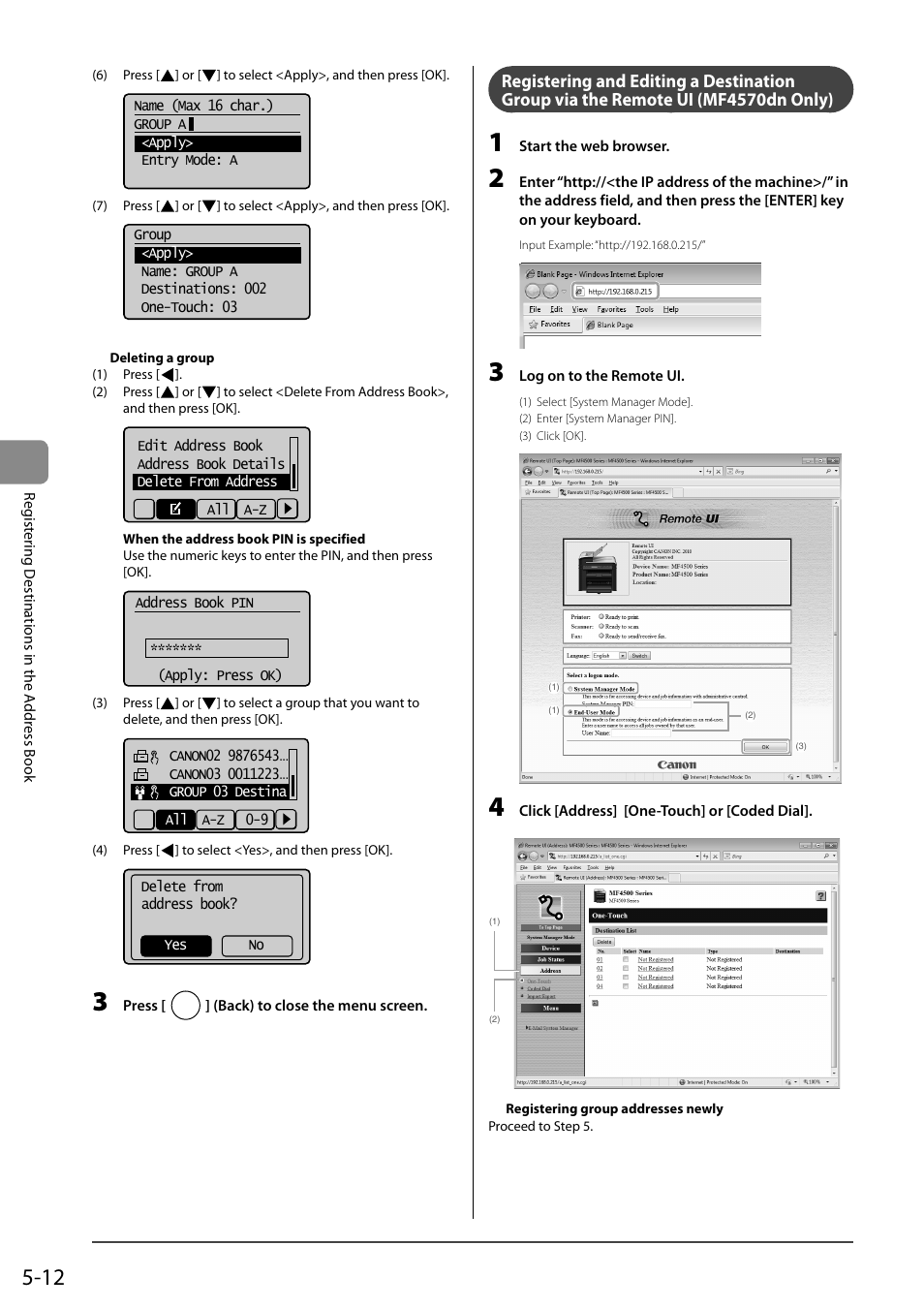 Mf4570dn only) | Canon ImageCLASS MF4570DN User Manual | Page 82 / 164