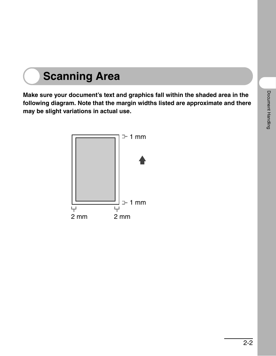 Scanning area, Scanning area -2 | Canon MF 3240 Series User Manual | Page 28 / 136