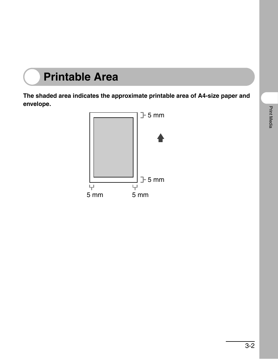 Printable area, Printable area -2 | Canon MF 3240 Series User Manual | Page 32 / 136