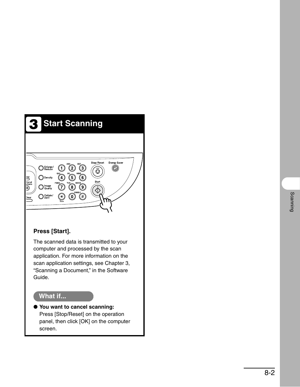 Start scanning | Canon MF 3240 Series User Manual | Page 87 / 136