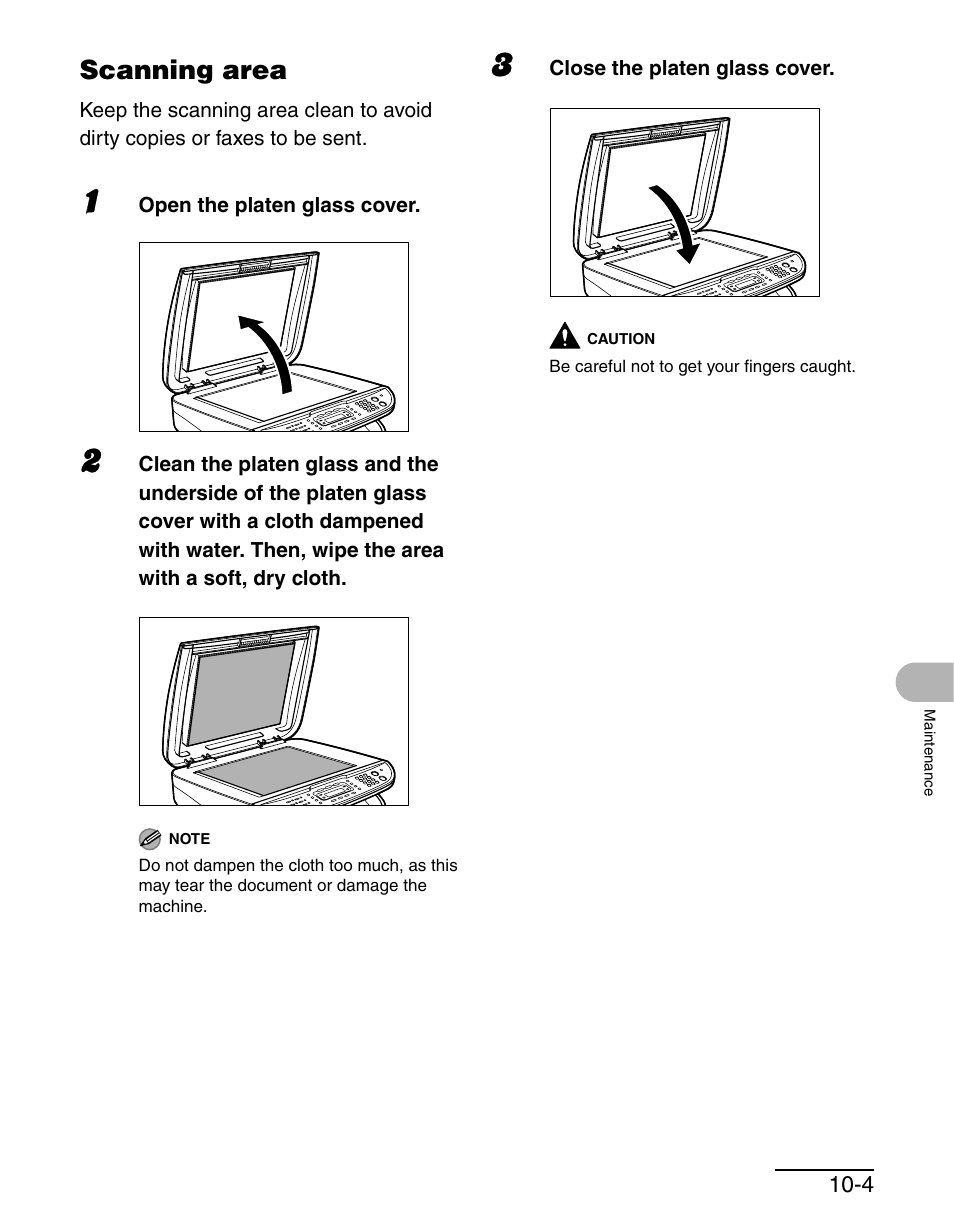 Scanning area, Scanning area -4 | Canon MF 3240 Series User Manual | Page 93 / 136