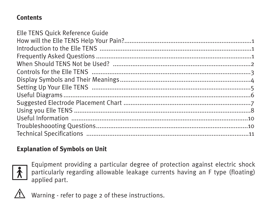 Babycare TENS Elle TENS User Manual | Page 3 / 16