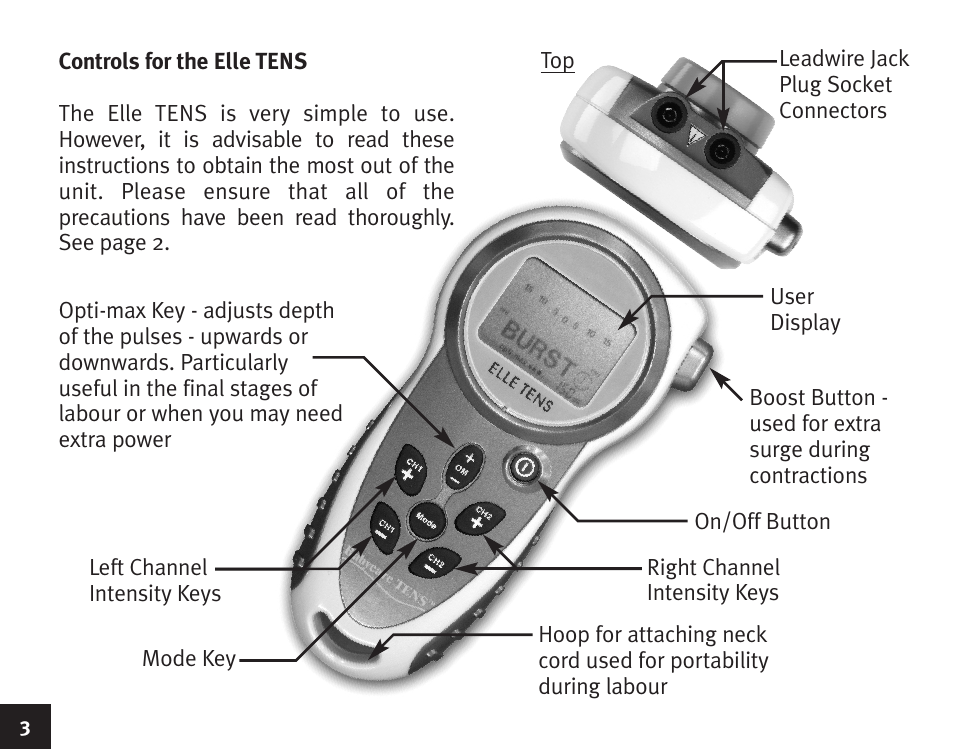 Babycare TENS Elle TENS User Manual | Page 6 / 16