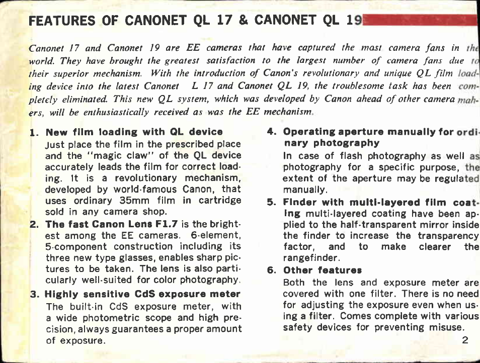 Canon QL19 User Manual | Page 6 / 40