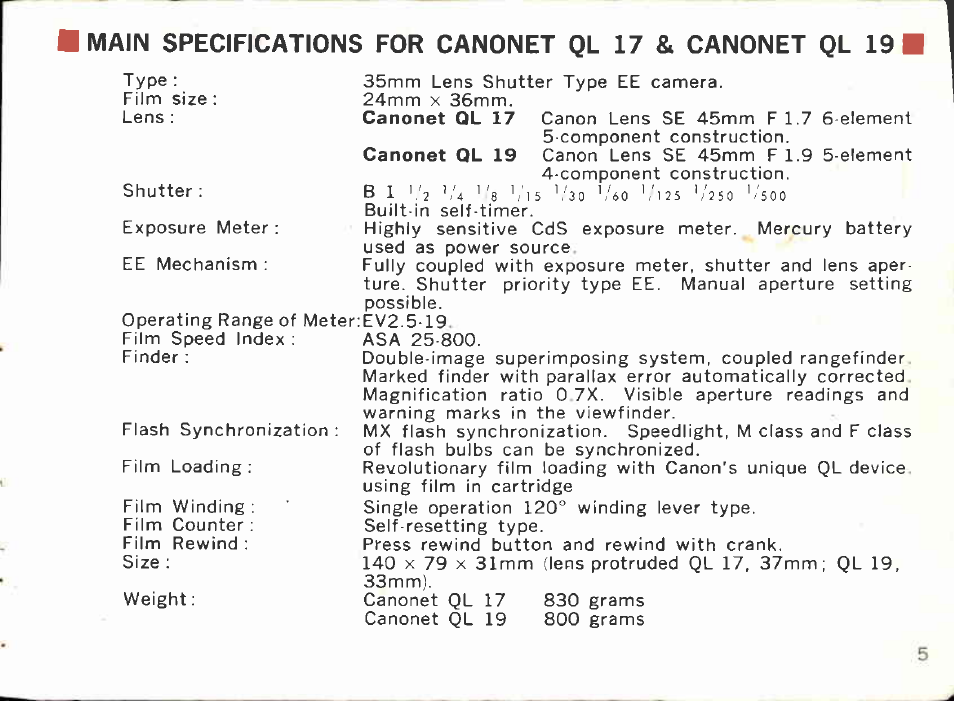 Canon QL19 User Manual | Page 7 / 40