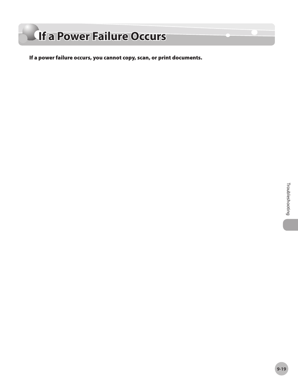 If a power failure occurs, If a power falure occurs -19, If a power failure occurs -19 | Canon IMAGECLASS D460 User Manual | Page 156 / 177