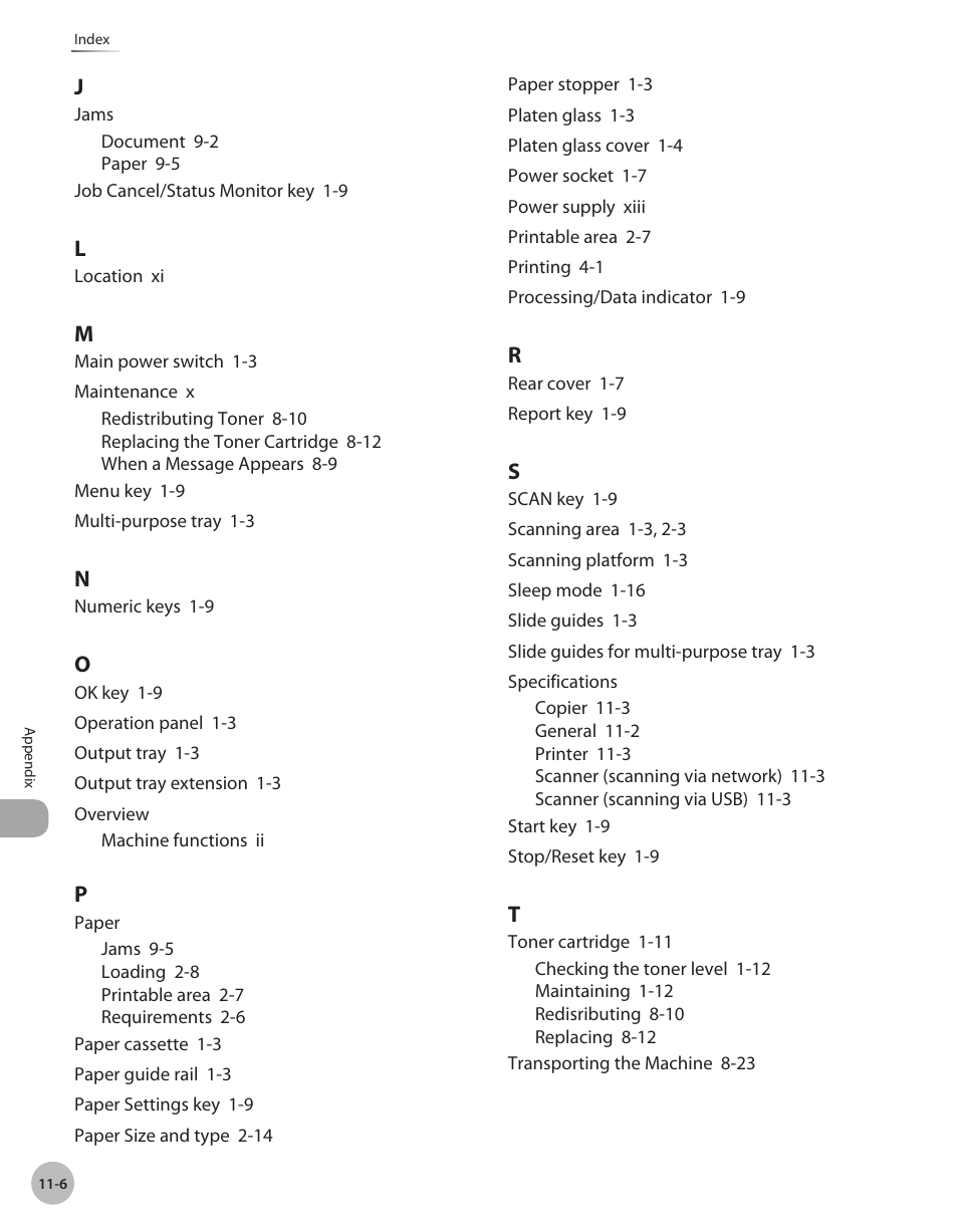 Canon IMAGECLASS D460 User Manual | Page 175 / 177