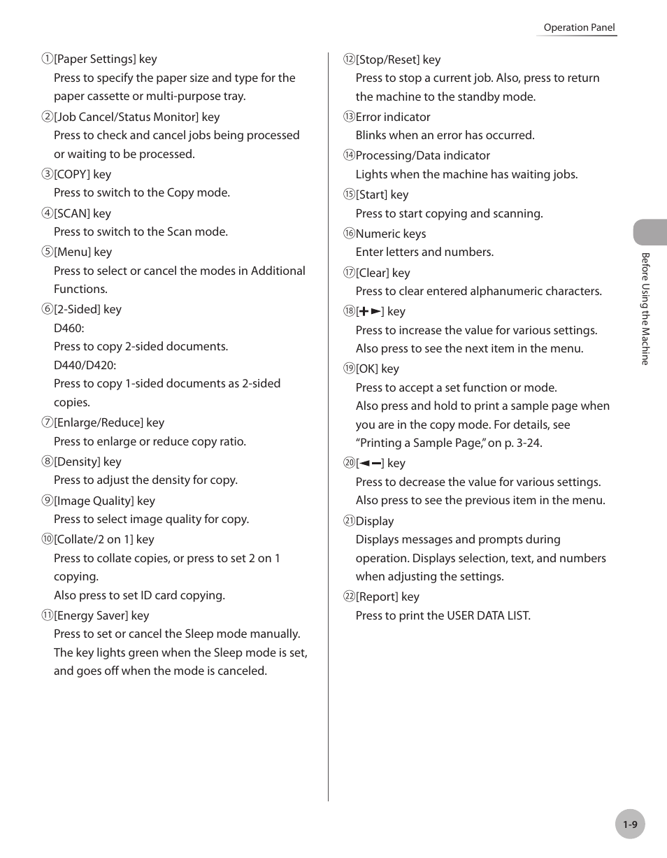 Canon IMAGECLASS D460 User Manual | Page 30 / 177