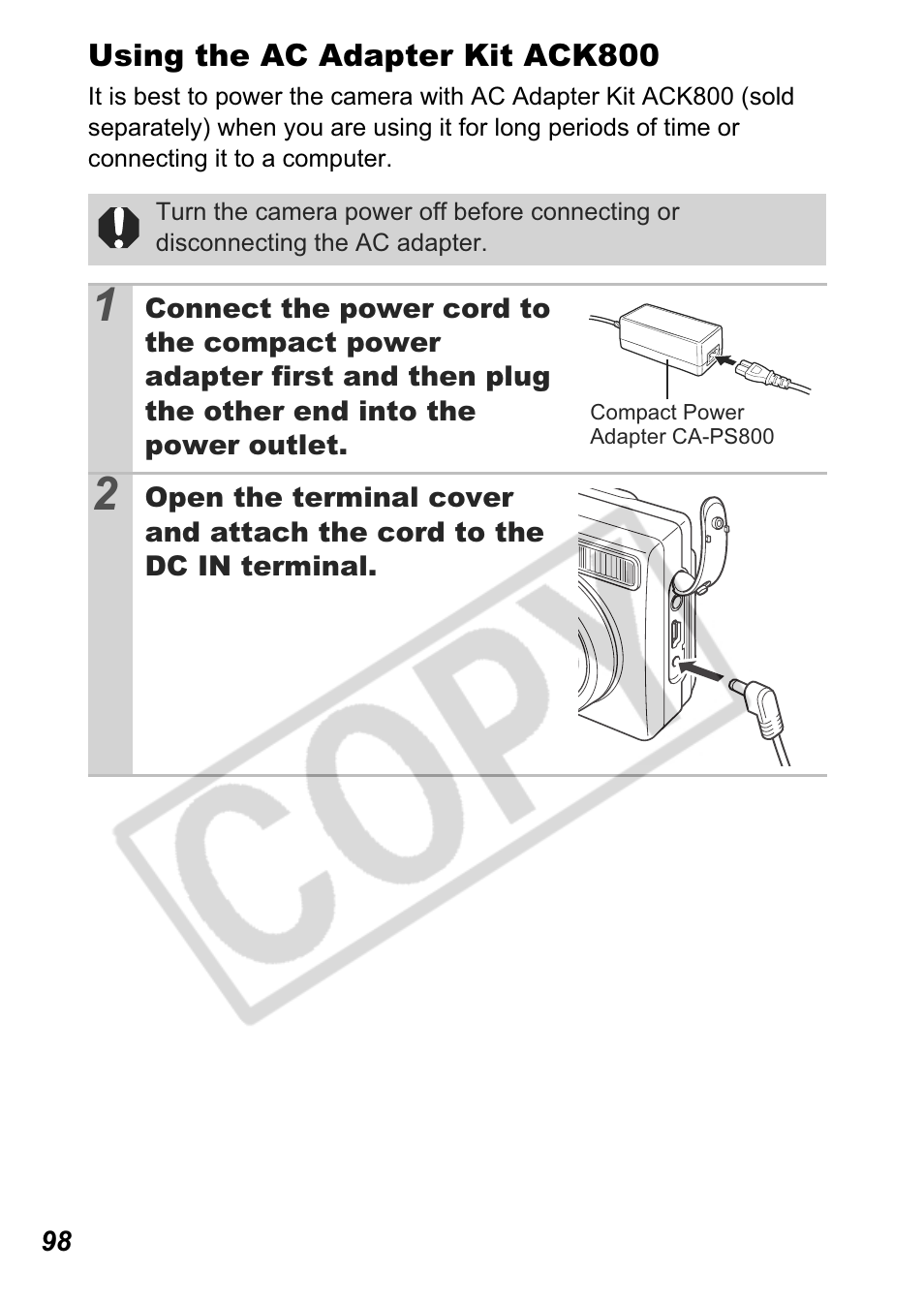 Canon A550 User Manual | Page 100 / 123