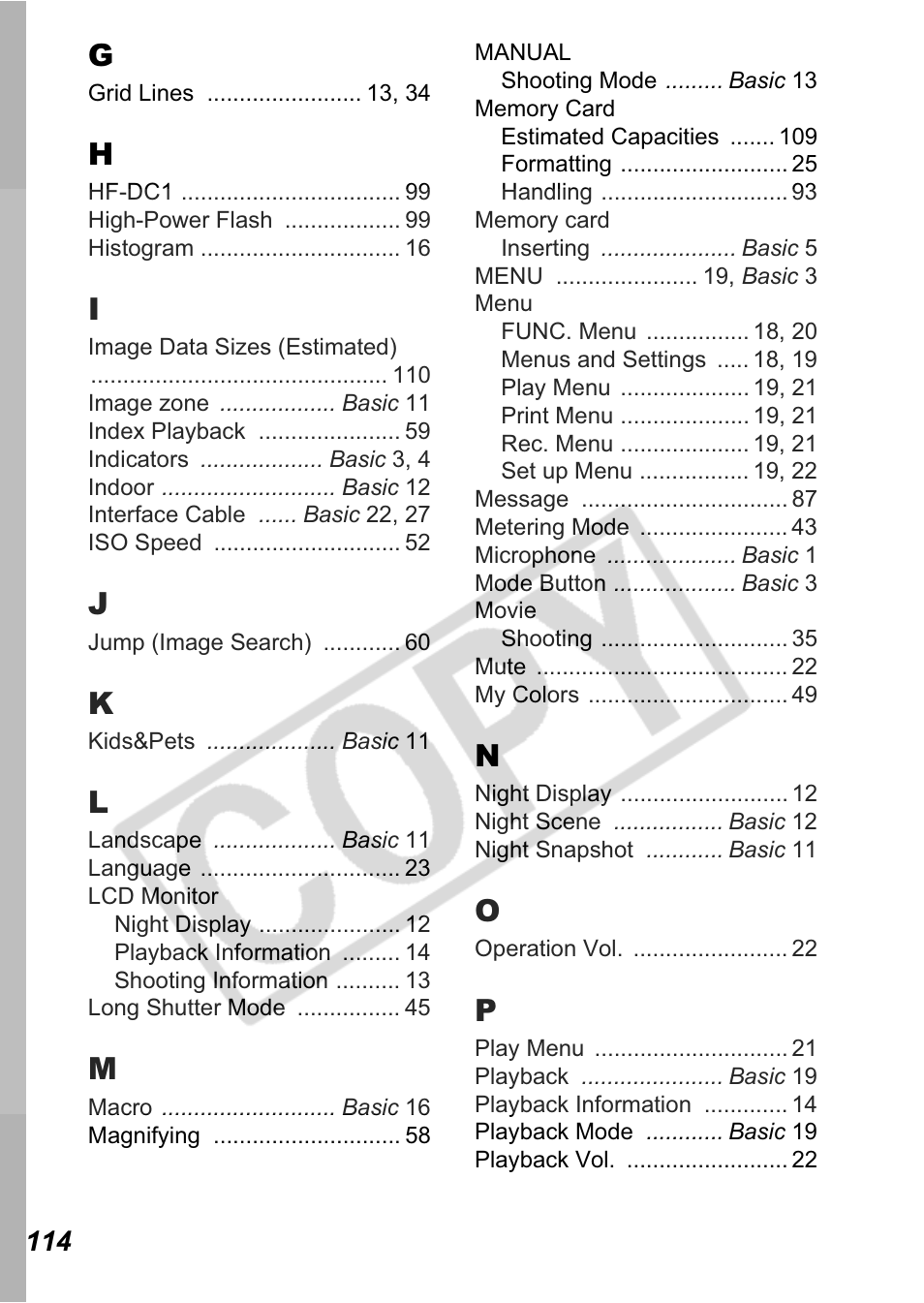 Canon A550 User Manual | Page 116 / 123
