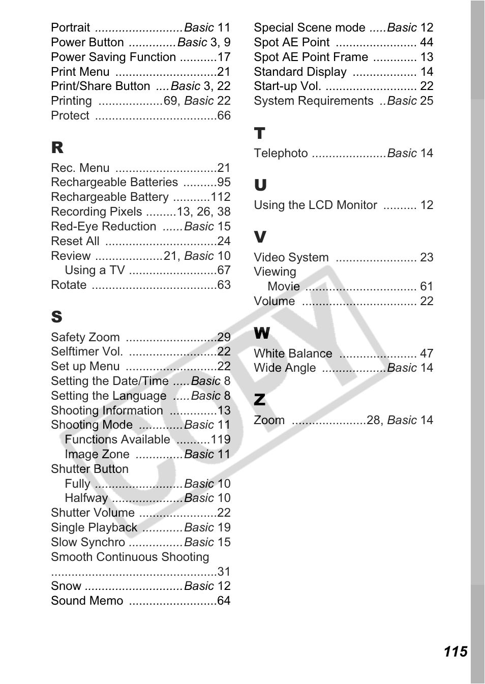 Canon A550 User Manual | Page 117 / 123