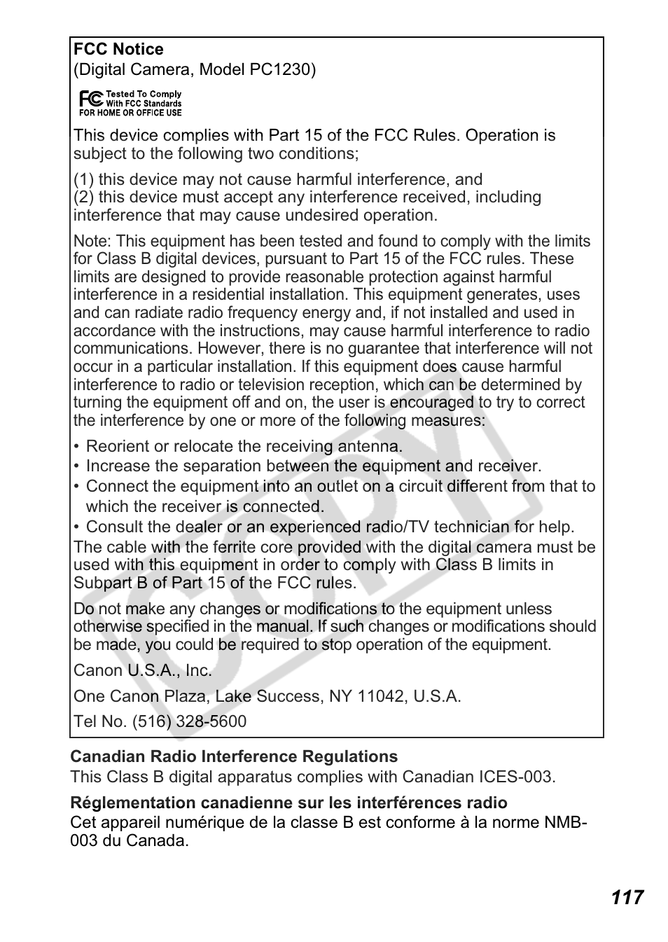 Canon A550 User Manual | Page 119 / 123