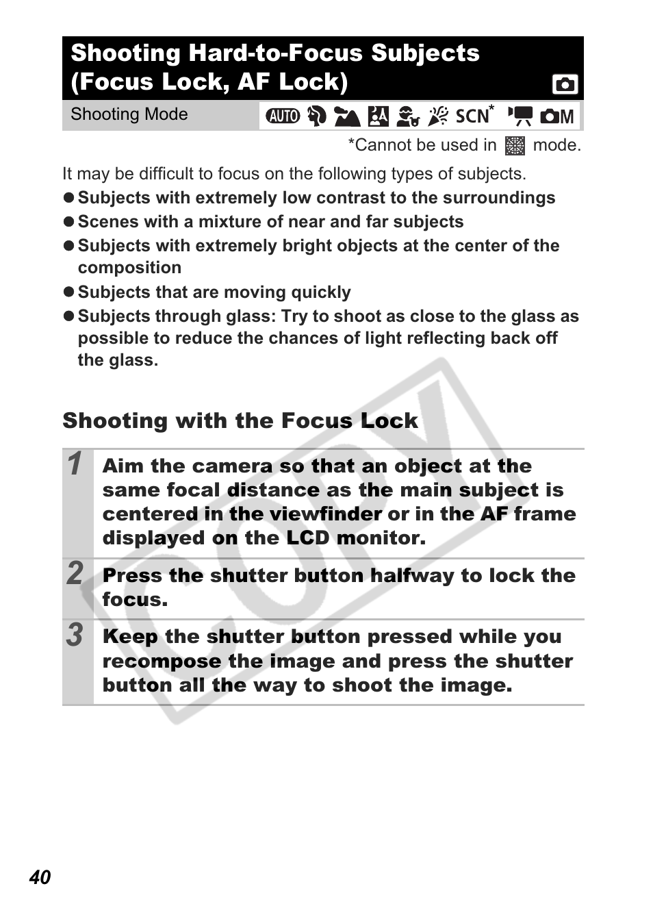 Canon A550 User Manual | Page 42 / 123