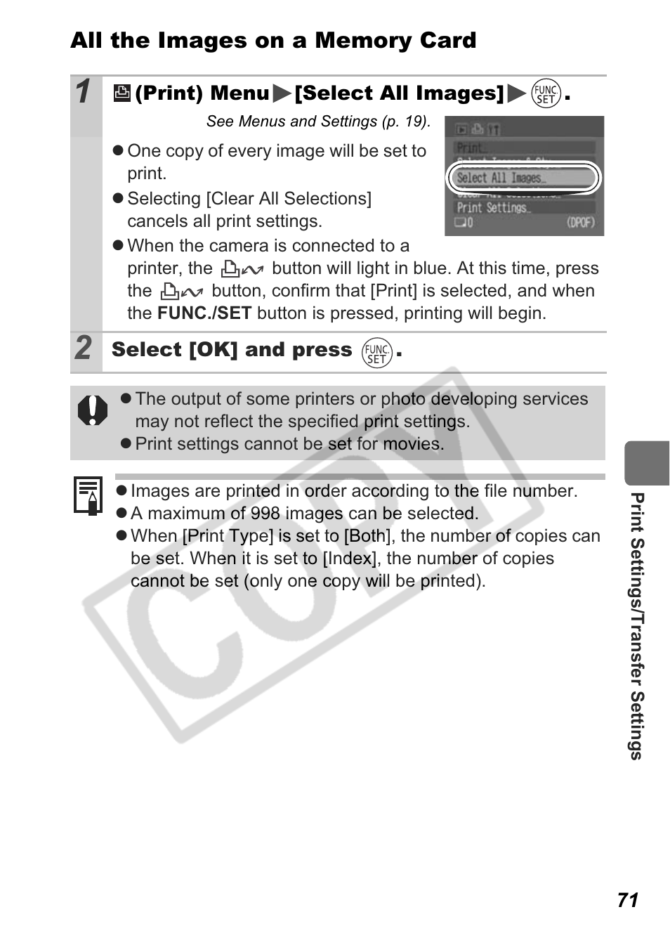 Canon A550 User Manual | Page 73 / 123