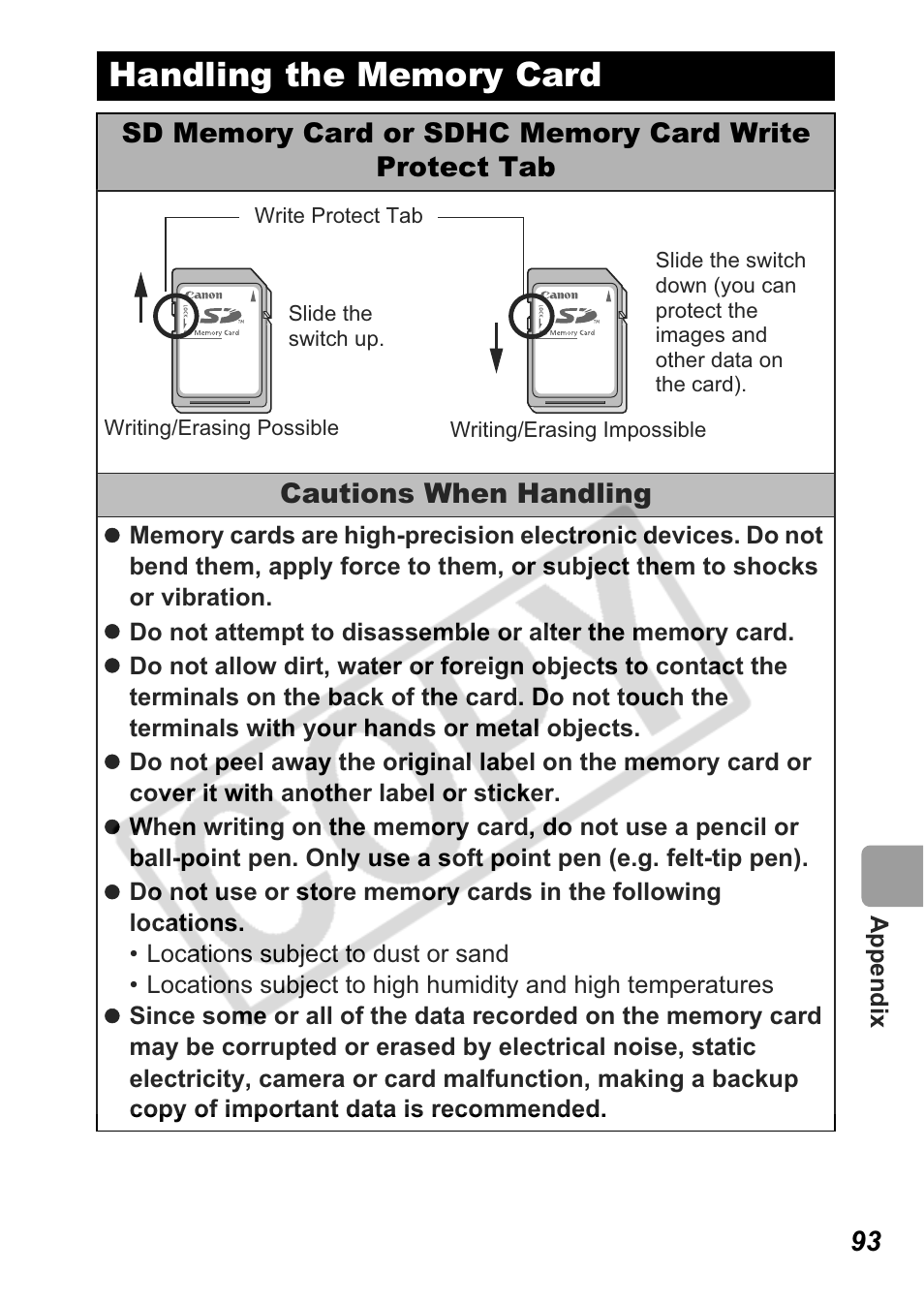 Canon A550 User Manual | Page 95 / 123