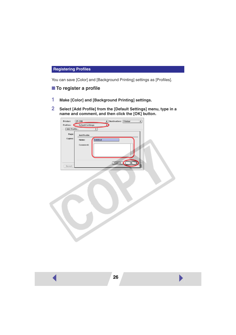 Canon CP-330 User Manual | Page 26 / 64