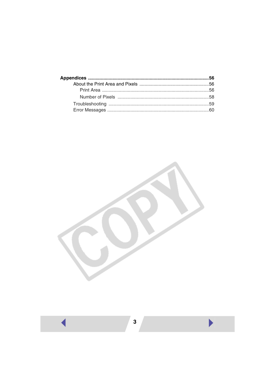 Canon CP-330 User Manual | Page 3 / 64