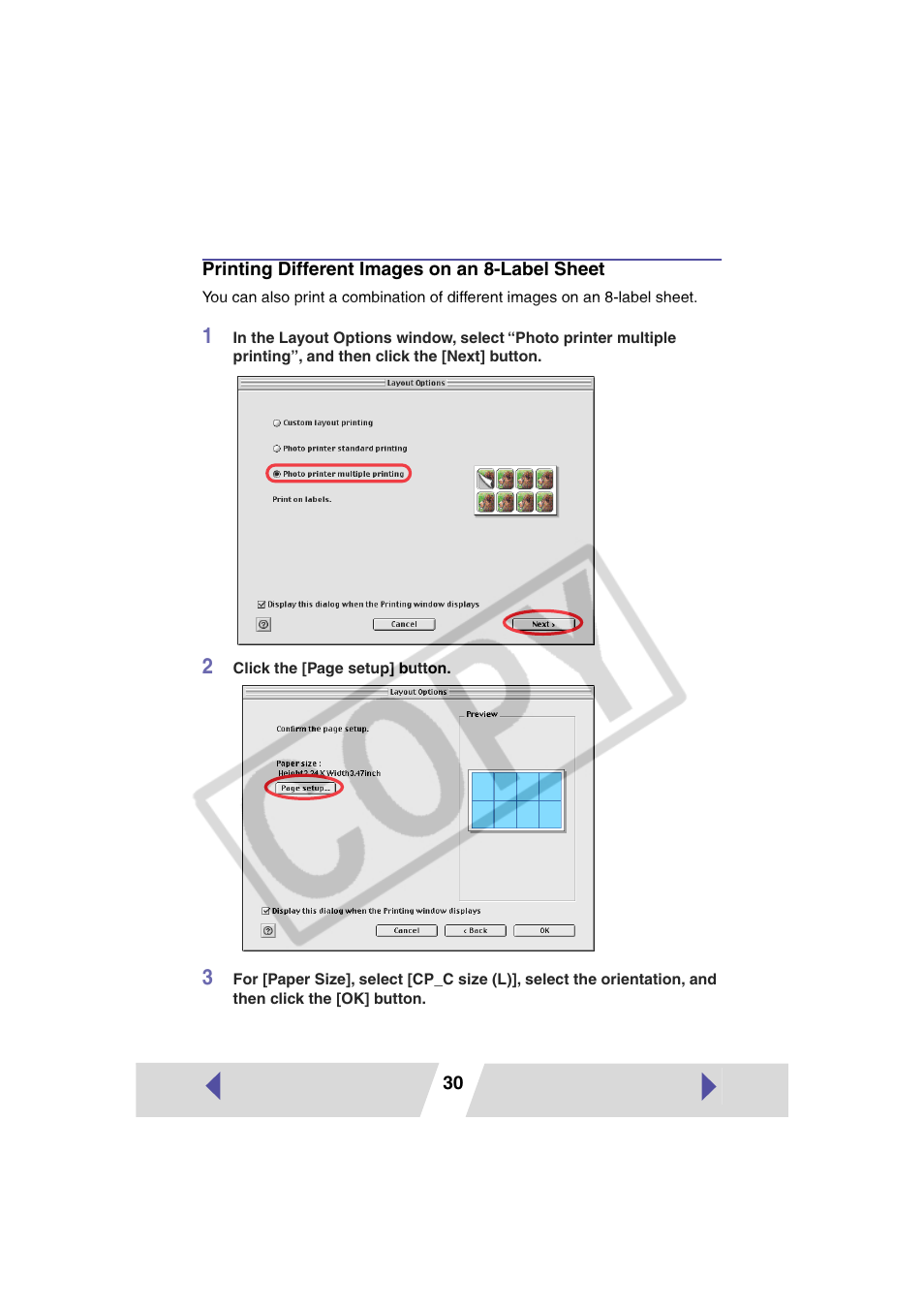 Canon CP-330 User Manual | Page 30 / 64