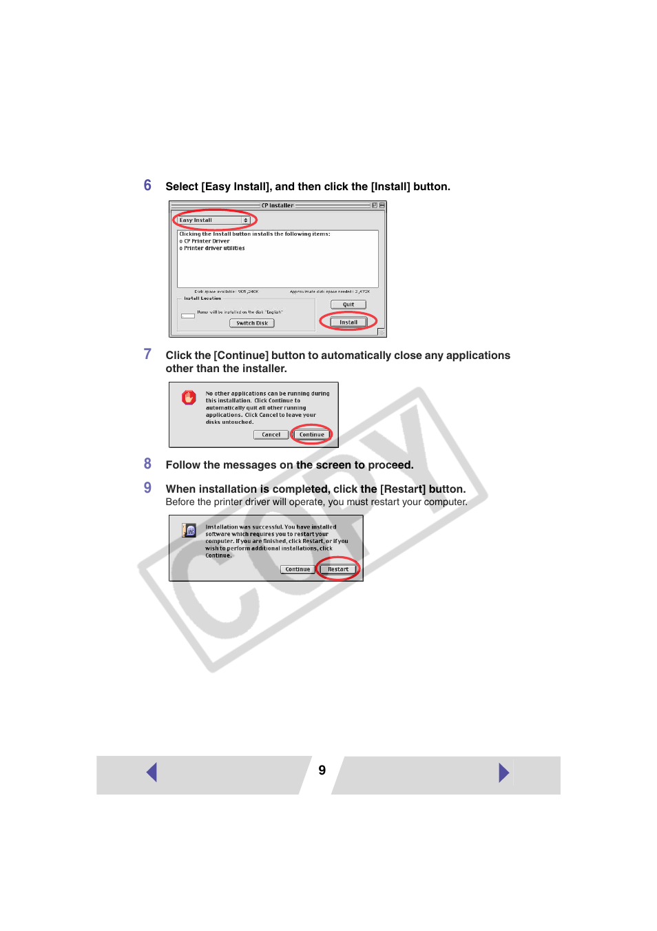 Canon CP-330 User Manual | Page 9 / 64