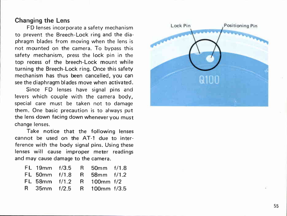 Angle finder a2 and b, Magnifier s | Canon AT 1 User Manual | Page 55 / 127