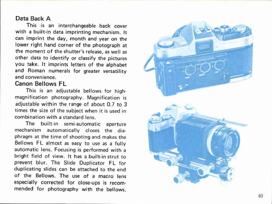 Meter coupling range | Canon AT 1 User Manual | Page 63 / 127