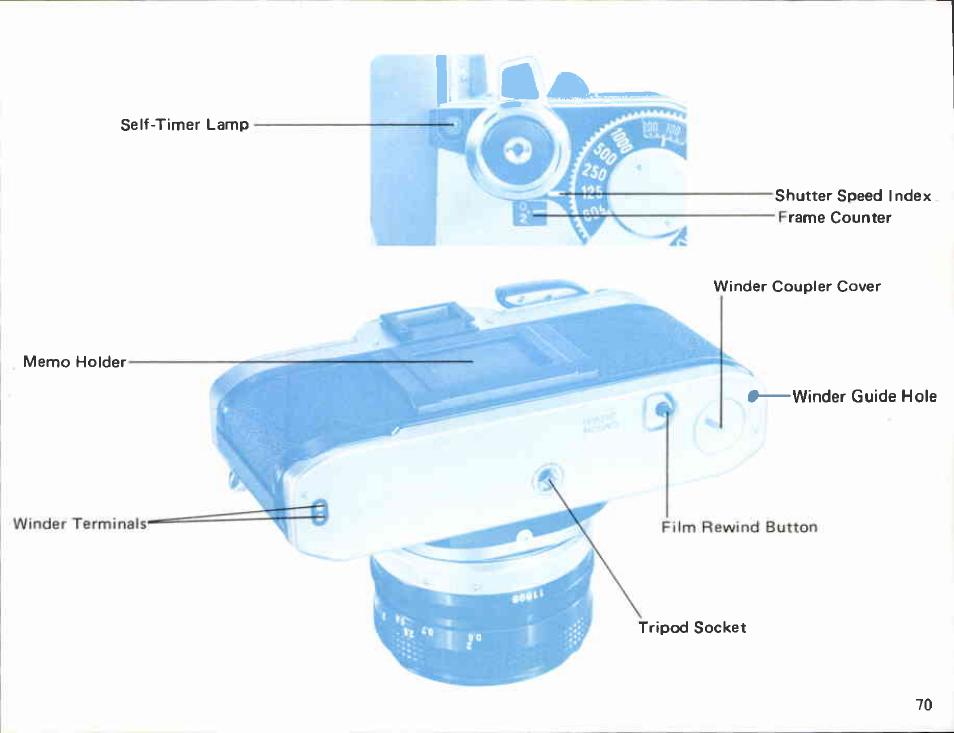 Releasing the shutter, Rewinding the film | Canon AT 1 User Manual | Page 69 / 127