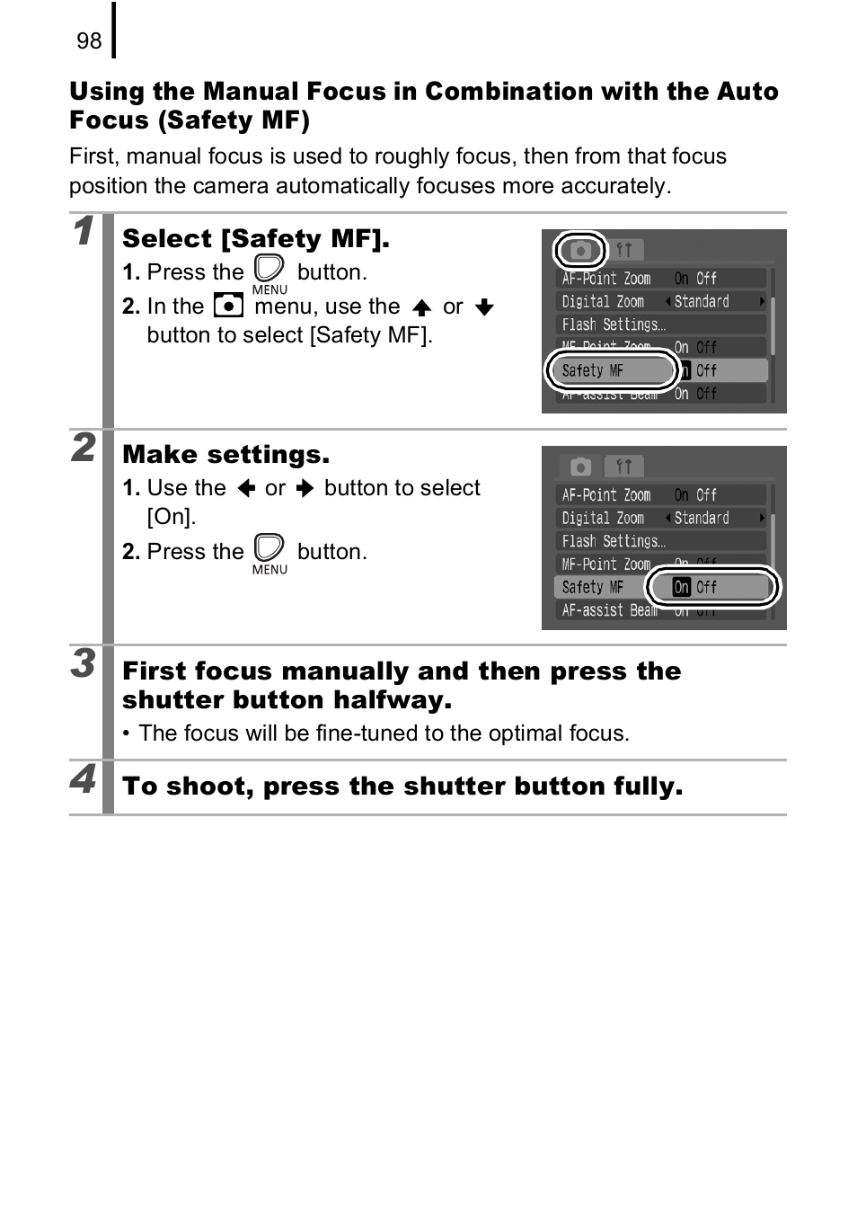 P. 98 | Canon A590 IS User Manual | Page 100 / 207