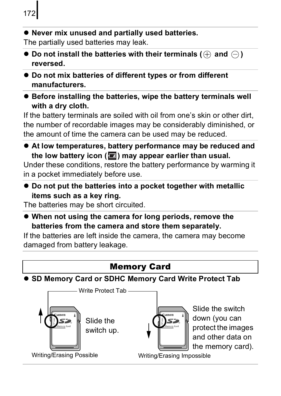 P. 172) | Canon A590 IS User Manual | Page 174 / 207