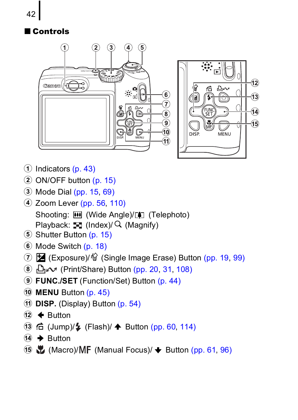 Canon A590 IS User Manual | Page 44 / 207