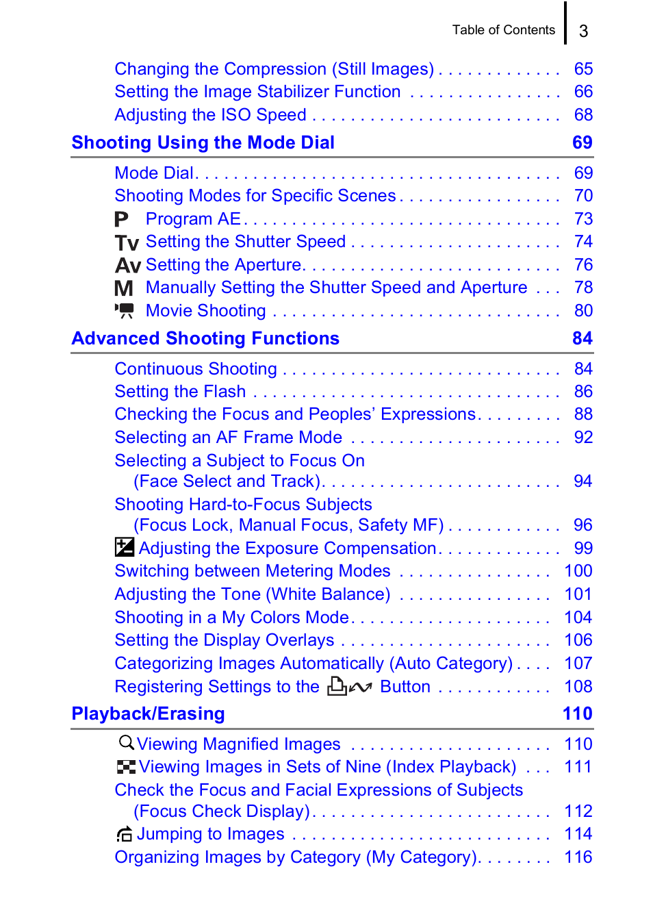 Canon A590 IS User Manual | Page 5 / 207