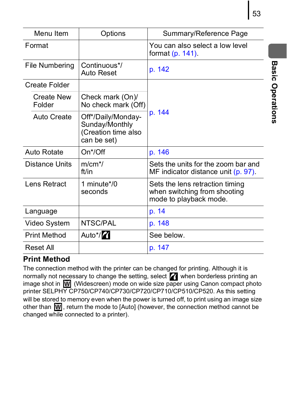 Canon A590 IS User Manual | Page 55 / 207