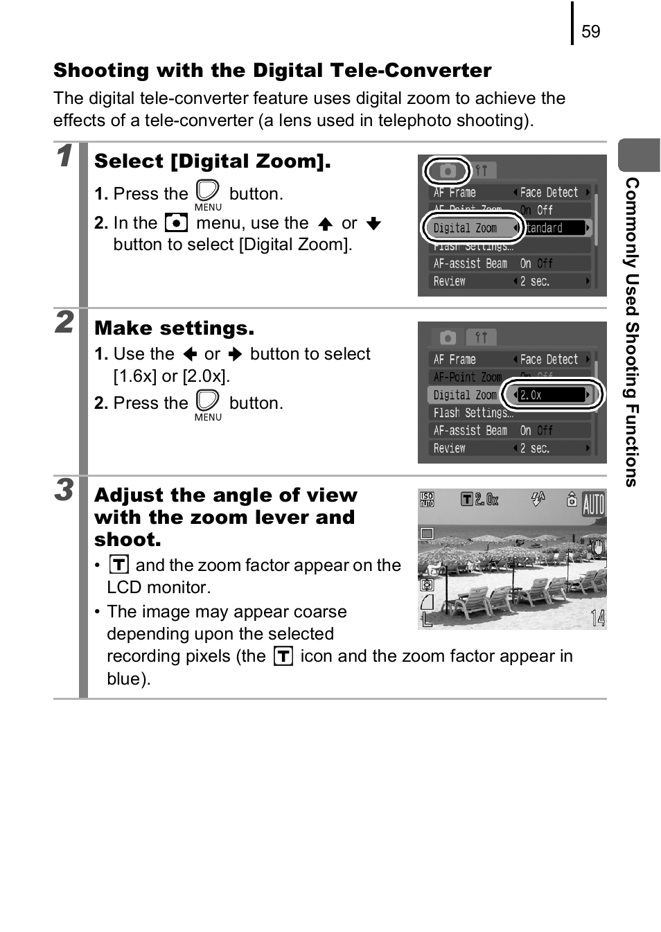 Canon A590 IS User Manual | Page 61 / 207